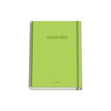 Dohe Colour Vives Cuaderno Espiral A4 100 Hojas Microperforadas Cuadricula 5mm - Tapa Dura Carton Forrado - Cierre De