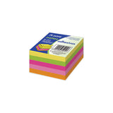 Dohe Cubo De 250 Notas Reposicionables - Tamaño 50x50mm - Papel De 75gr - Ideal Para Oficina Y Escuela - Colores Neon