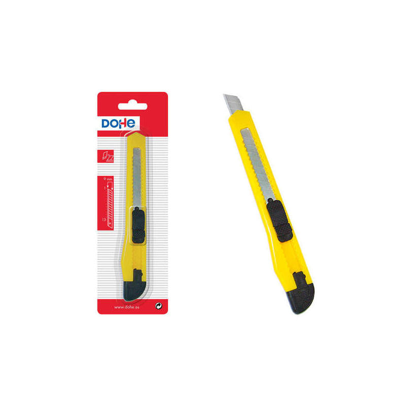 Dohe Cutter Resistente De Plastico - Cuchillas De Acero Tronzables - Sistema De Bloqueo De Cuchilla