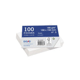 Dohe Fichas De Cartulina Offset Blanca - 180g - Paquete De 100 Unidades