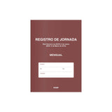 Dohe Libro De Registro De Jornada - 12 Hojas Mensuales - Ideal Para 1 Empleado 1 Año - Papel De 120 Gr
