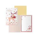 Dohe Nara Pack De 6 Tarjetas De Felicitacion Navideña Con Sobre - Tamaño Cerrada 11.5x17cm, Abierta 23x17cm - Papel