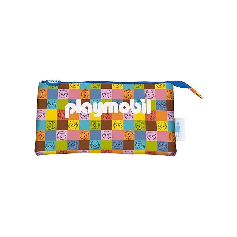 Dohe Playmobil Unite As One Portatodo Triple - Cierre Doble Con Cremallera Y Tirador De Goma