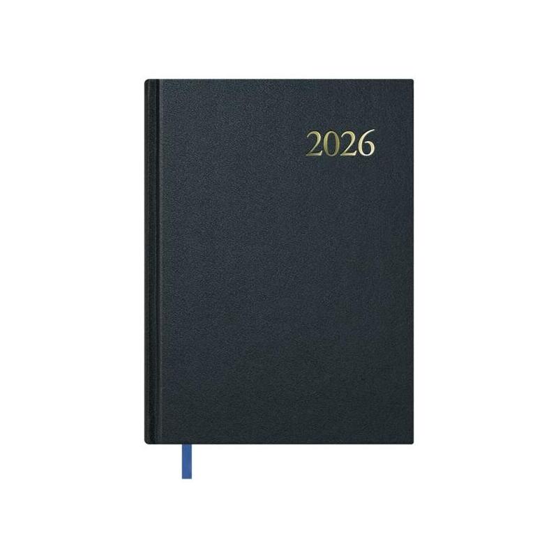 Dohe Segovia Agenda Anual - Dia Pagina - Sabado Y Domingo Misma Pagina - Tamaã±O 17x24cm - Negro