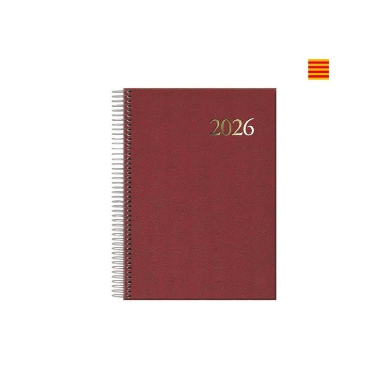 Dohe Segovia Agenda Anual Espiral En Catalan - Dia Pagina - Sabado Y Domingo Misma Pagina - Tamaã±O 14x20cm - Color