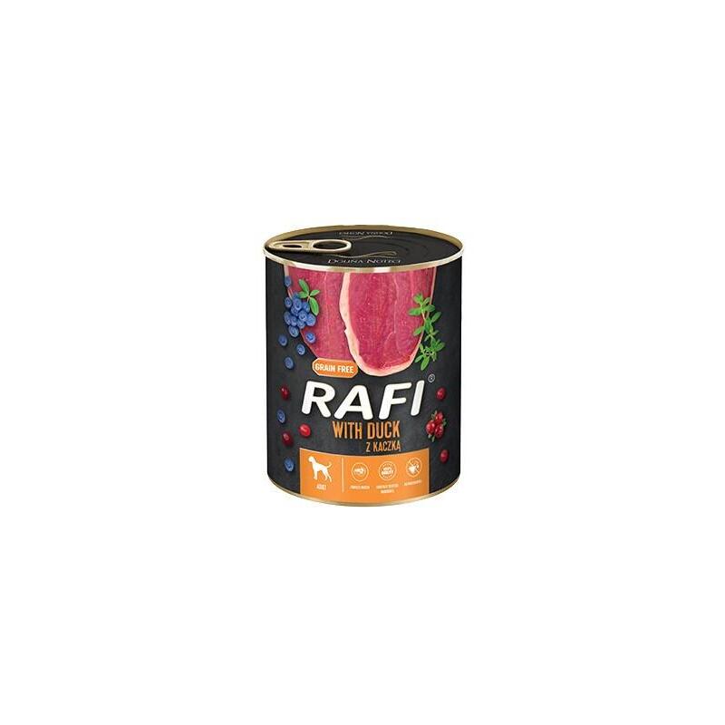 Dolina Noteci Rafi Comida Húmeda Para Perros Con Pato, Arándanos Y Arándanos Rojos - 800g