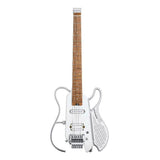 Donner-Hush-X-Live-White - Gitara Eléctrica  Z Wbudowanym Con Altavoz