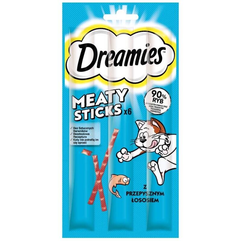 Dreamies Meaty Sticks Salmon - Goma Para Gatos - 30 G
