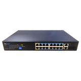 Drnet Csfe18-16p-200w Switch Poe 16 Puertos 10/100 + 2 Combo Gigabit 200w No_gestionable