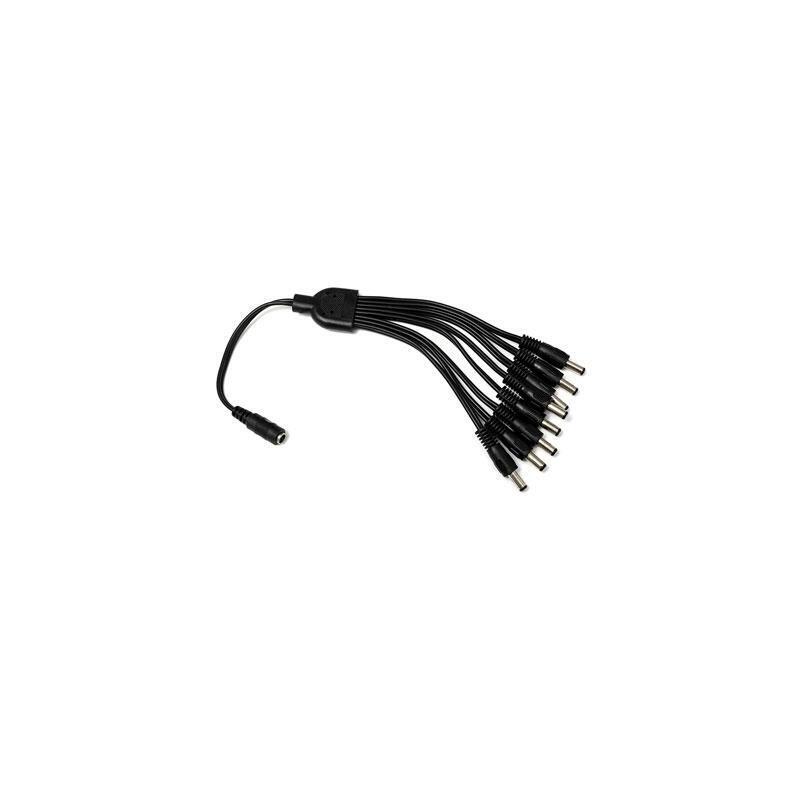 Drutp Dcjack+1f-8m Cable Para Distribución De Alimentación Dc Jack 1 Entrada Hembra A 8 Salidas Macho