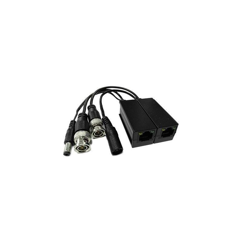 Drutp Dr-Utp-Vp-4m Kit Conversor Utp Vídeo+Alimentación Para Hdcvi/Tvi/Ahd Hasta 4mp Apilable Con Rj45 (2 Uds)