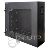 Drutp Luxurydvrbox Arcón Vertical Para Equipos Estándar Rack De 19" 4u Con 2 Llaves, Ventilador, Pasacables Y Puerta Con Rejilla