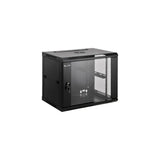 Drutp Rack9u600450 Armario Rack Mural 19" 9u 600x450 + Bandeja + Regleta Aluminio 6 Tomas + Ventilador