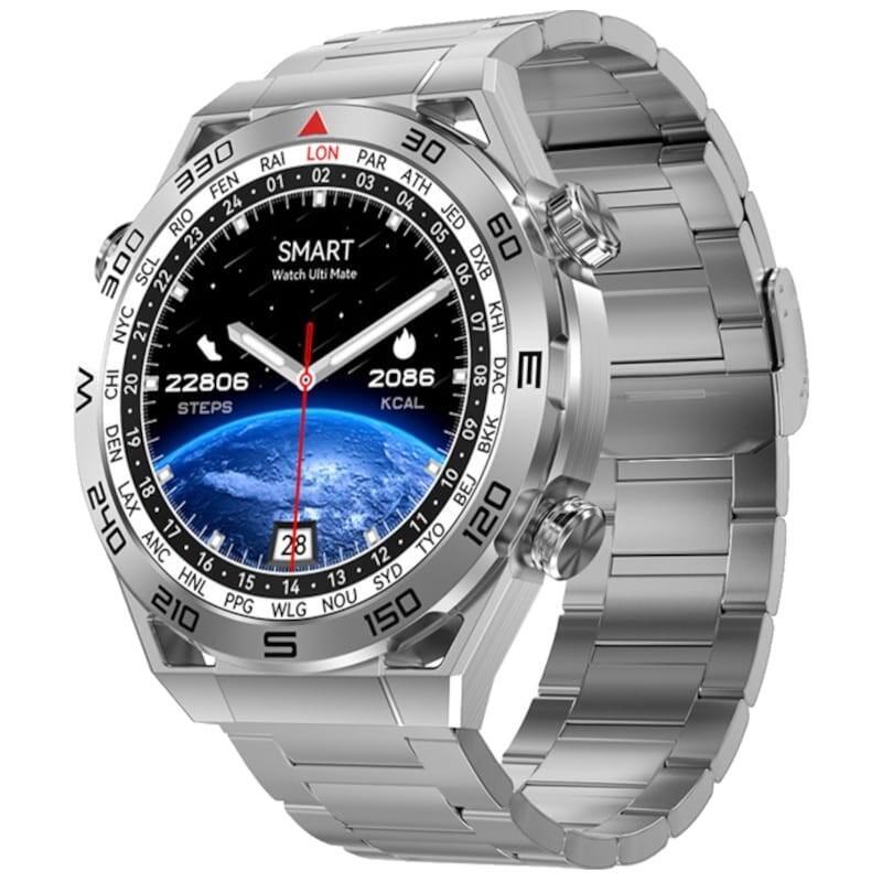 Dt No.1 Ultra Mate Plata  Con Correa Metalica Plateada