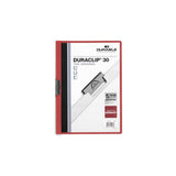 Durable Carpeta Dossier Pinza Duraclip 30 Rojo A4 -25u-