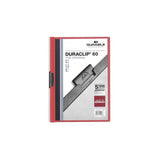 Durable Carpeta Dossier Pinza Duraclip 60 Rojo A4 -25u-