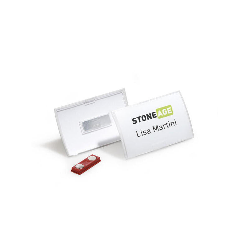 Durable Namensschild Click Fold M Magnet 40x75mm 10 St