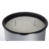 Durable Papelera Metal Con Ascher Redondo Plateado