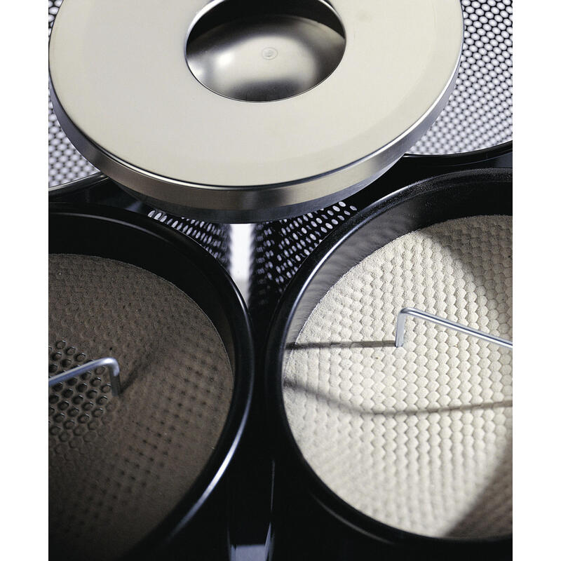 Durable Papelera Metal Con Ascher Redondo Plateado