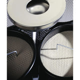 Durable Papelera Metal Con Ascher Redondo Plateado