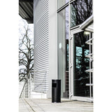 Durable Papelera Metal Con Ascher Redondo Plateado