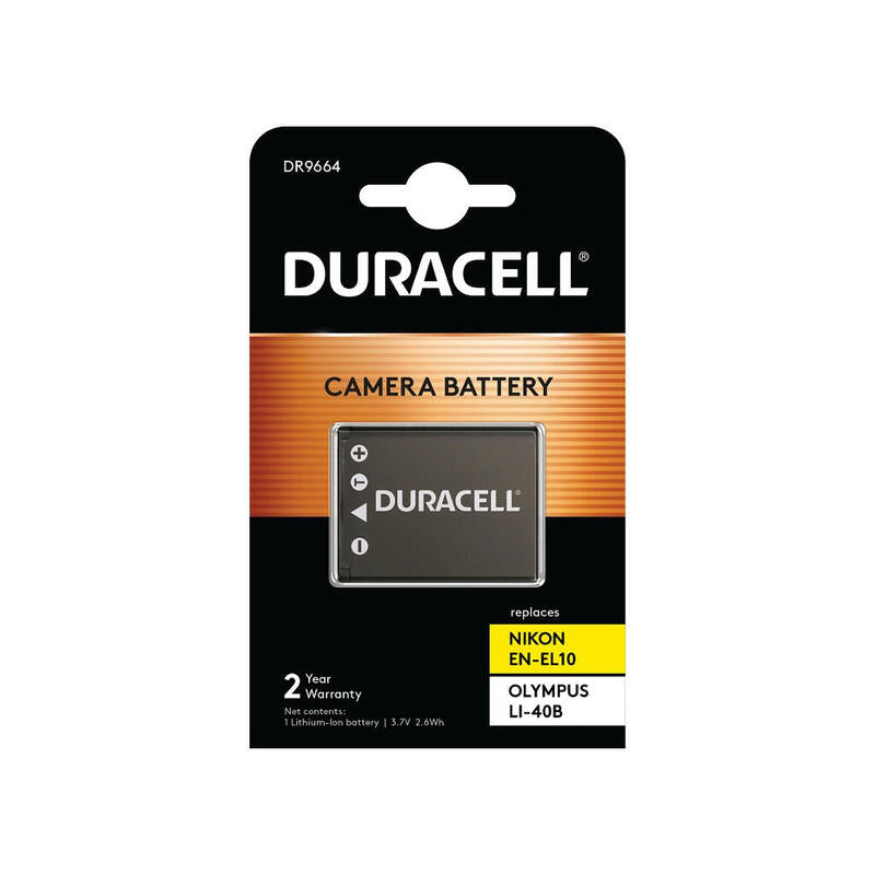 Duracell Digital Camera Batería 3.7v 700mah Para Olympus Li-40b, Nikon En-El10 Dr9664