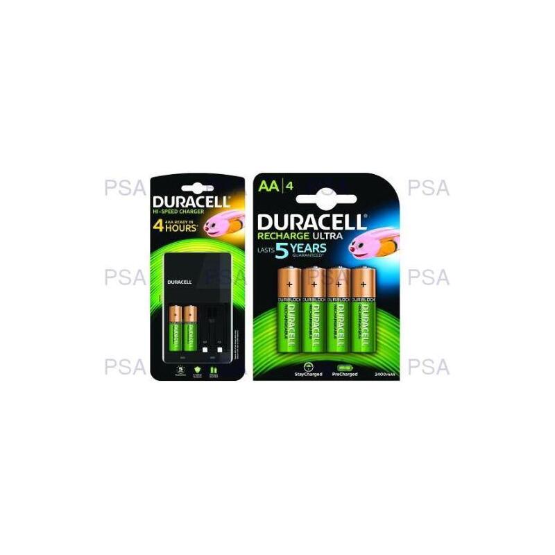 Duracell Duracell 4 Hour Charger + 6 Aa, 2 X Aaa Para For Consumer Use Bun0081a