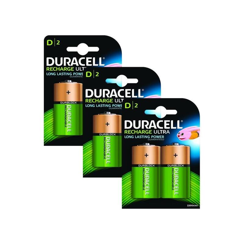 Duracell Duracell Rechargeable D Size 6 Pack Para Common Consumer Battery Bun0058a