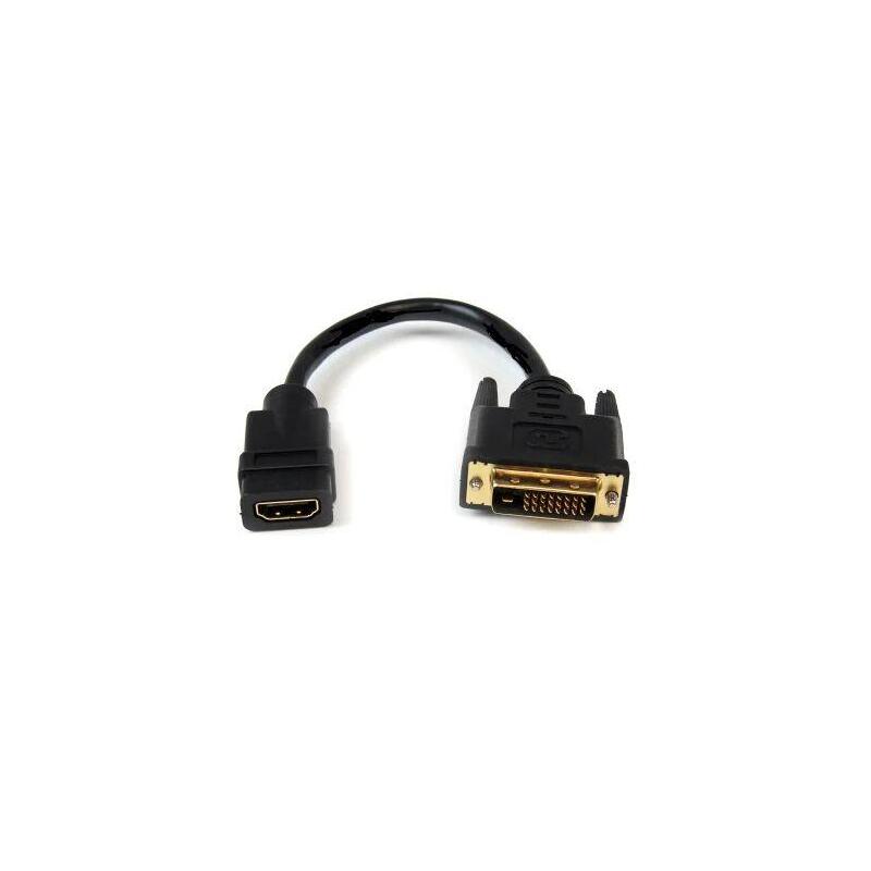 Dvi-Hdmi. M/F. Black. 15cm