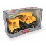 Dzwig Zólty 38 Cm Middle Truck W Kartonie