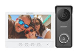 EAN 6942160477299 - Hikvision DS-KIS213 sistema de intercomunicación de video 17,8 cm (7") Gris, Blanco imagen 1