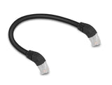 Delock 80273 Rj45 Cable De Red Cat.6a S/Ftp 45° Nach Unten Angular 0,25 M Negro