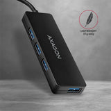 EAN 8595247904379 - Axagon HUE-G1C hub de interfaz USB 3.2 Gen 1 (3.1 Gen 1) Type-C 5000 Mbit/s Negro imagen 5