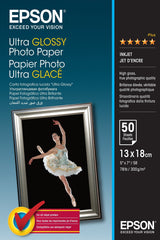 Papel Epson C13s041944 Ultra Glossy 13x18 300gr 50 Hojas