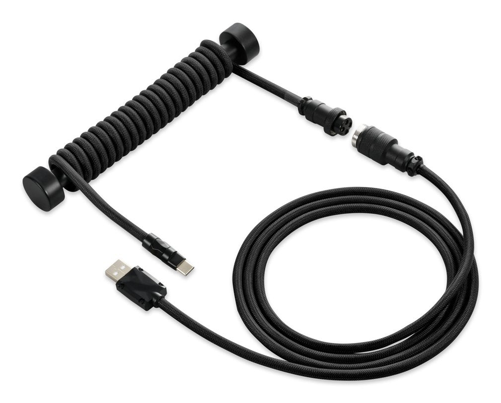 Sharkoon Sgk50 Aviator Kabel Titan/Black Black, 1.85 Metros, Cable Espiral Para Skiller Sgk50 S4 4044951040353