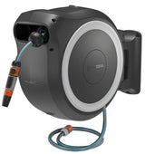 Portamangueras De Pared A Batería Gardena Powerroll Xxl 18v P4a Solo, 40 Metros, Enrollador De Manguera Gris/Blanco, Sin Batería Ni Cargador, Power For All Alliance 18647-55