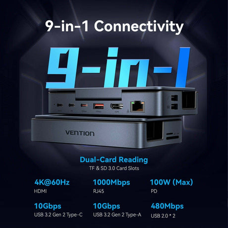 EAN 6922794793170 - Vention TPZH0 base de conexión para disco duro Gris imagen 3