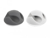 Delock 18295 Organizador De Cables Soporte Para Cables Escritorio/Pared Gris, Blanco 6 Pieza(S)
