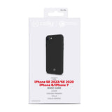 Celly Cromo Funda Para Iphone Se 2022 2020, Se 3rd. Se 2nd Iphone 8 / 7  (4.7") Negro