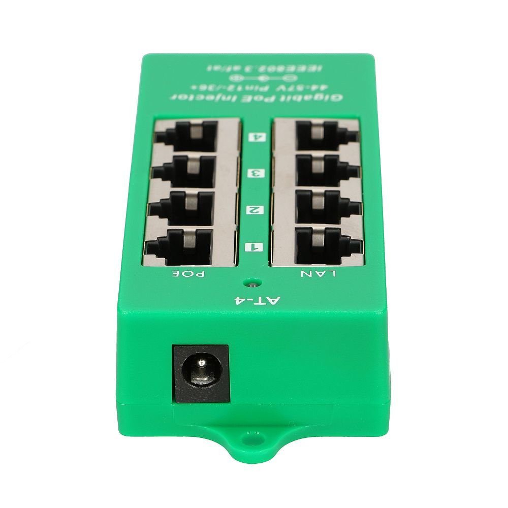 Extralink Active Poe Injector 4 Port Gigabit 802.3at/Af Mode A