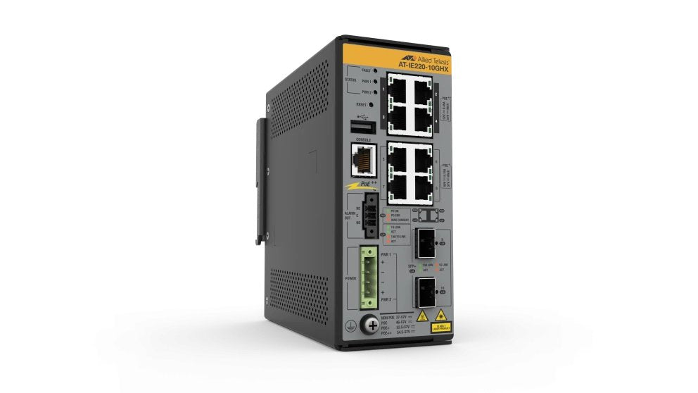 Allied Telesis Ie220-10ghx Gestionado L2 Gigabit Ethernet (10/100/1000) Energía Sobre Ethernet (Poe) Gris