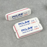 Milan Goma 612 Nata 7,8x2,3x1,2 Cm Blanco -Caja 12u-