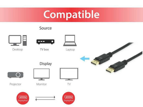 EAN 4015867223840 - Equip 119251 cable DisplayPort 1 m Negro imagen 4