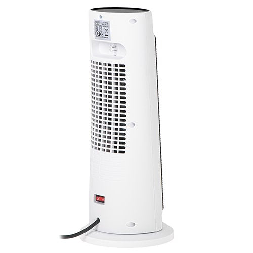 Adler Ad 7738 Tower Fan Ceramic Heater With Timer, Led, 2 Heating Powers: 1400w-2000w, White Black
