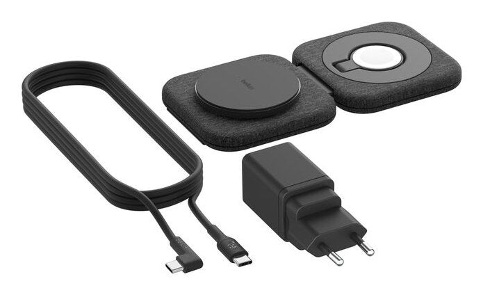 Belkin Boost Pro 2-In-1 Qi2 15w Mag.Lades.F.Unterwegs Wiz026vfbk
