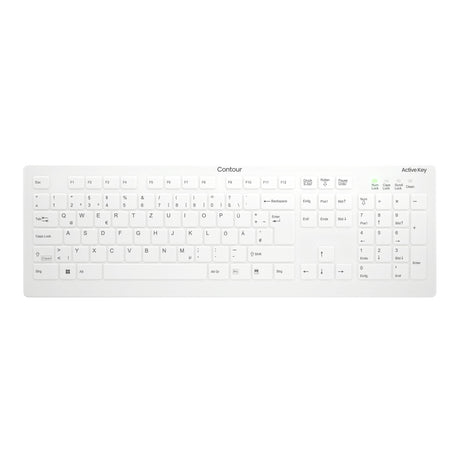 EAN 7061117288593 - Contour Design Active Key AK-C8112 teclado Médico RF inalámbrico QWERTZ Alemán Blanco imagen 1