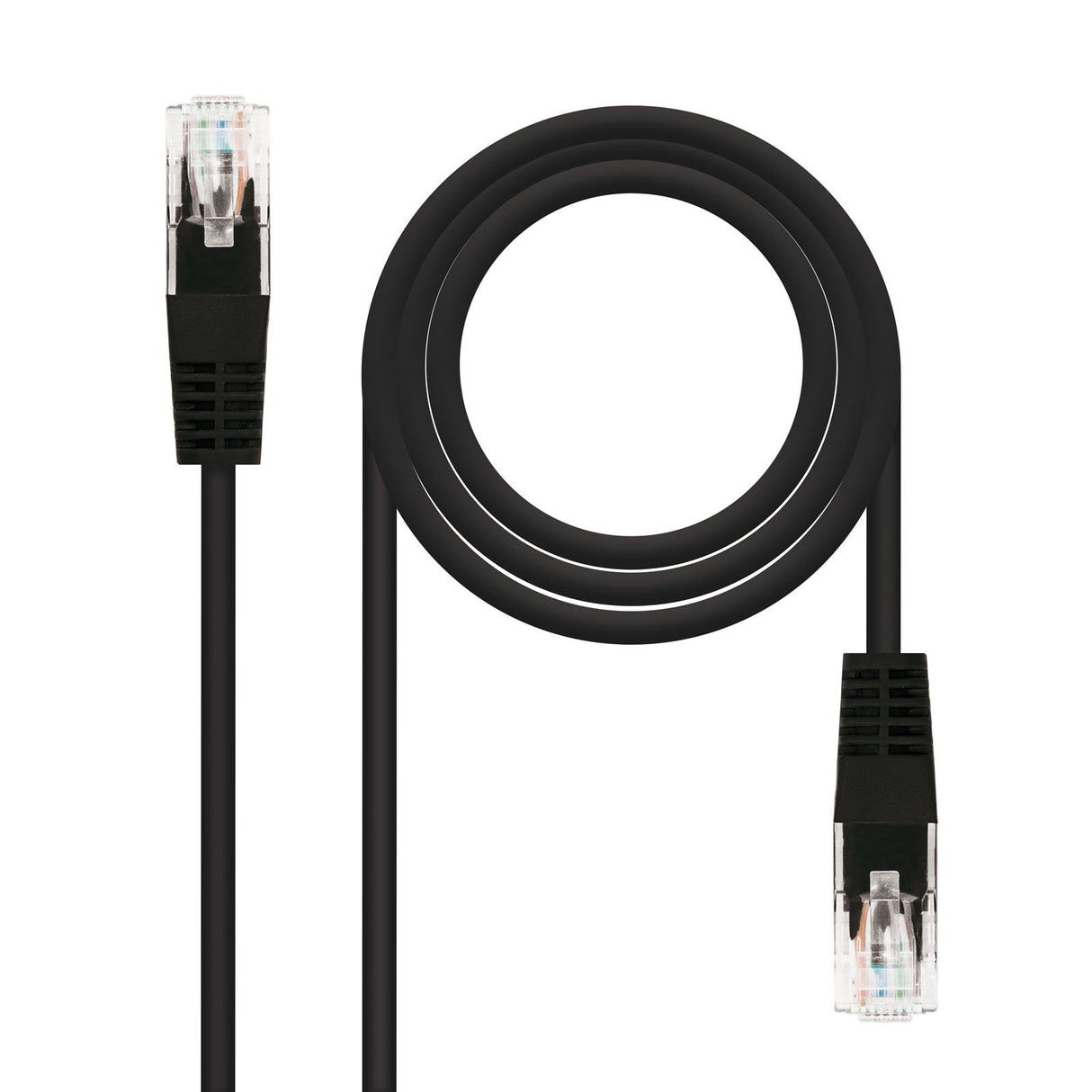 EAN 8433281003750 - Nanocable 10.20.0402-BK cable de red Negro 2 m Cat6e U/UTP (UTP) imagen 1