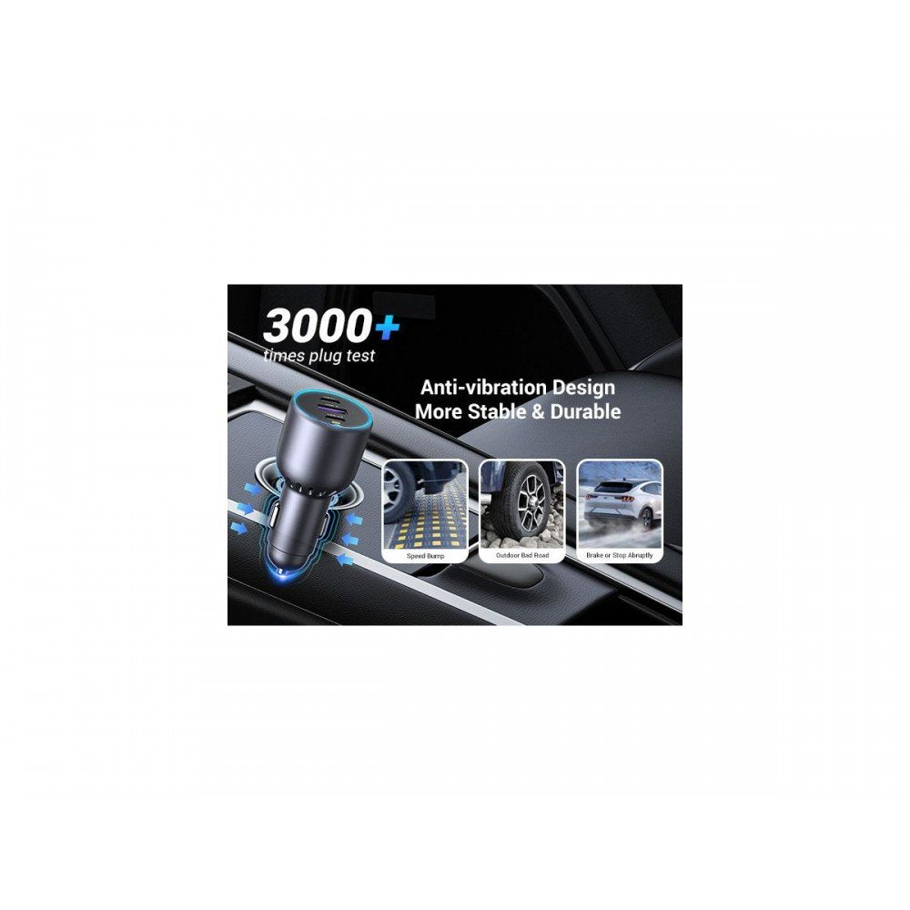 Cargador Coche Ugreen 2*Usb-C Pd Usb-A  130w