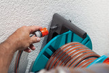 Gardena 2650-20 Carrete De Manguera De Jardín Carrete De Pared Manual Negro, Turquesa
