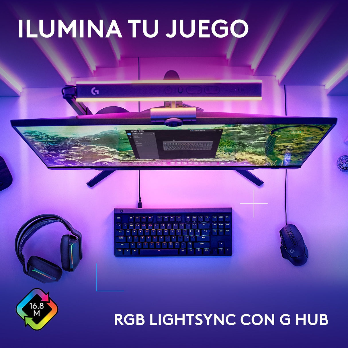 EAN 5099206123236 - Logitech G 920-012891 teclado Juego USB QWERTY Español Negro imagen 6